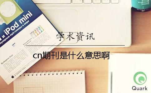 cn期刊是什么意思啊